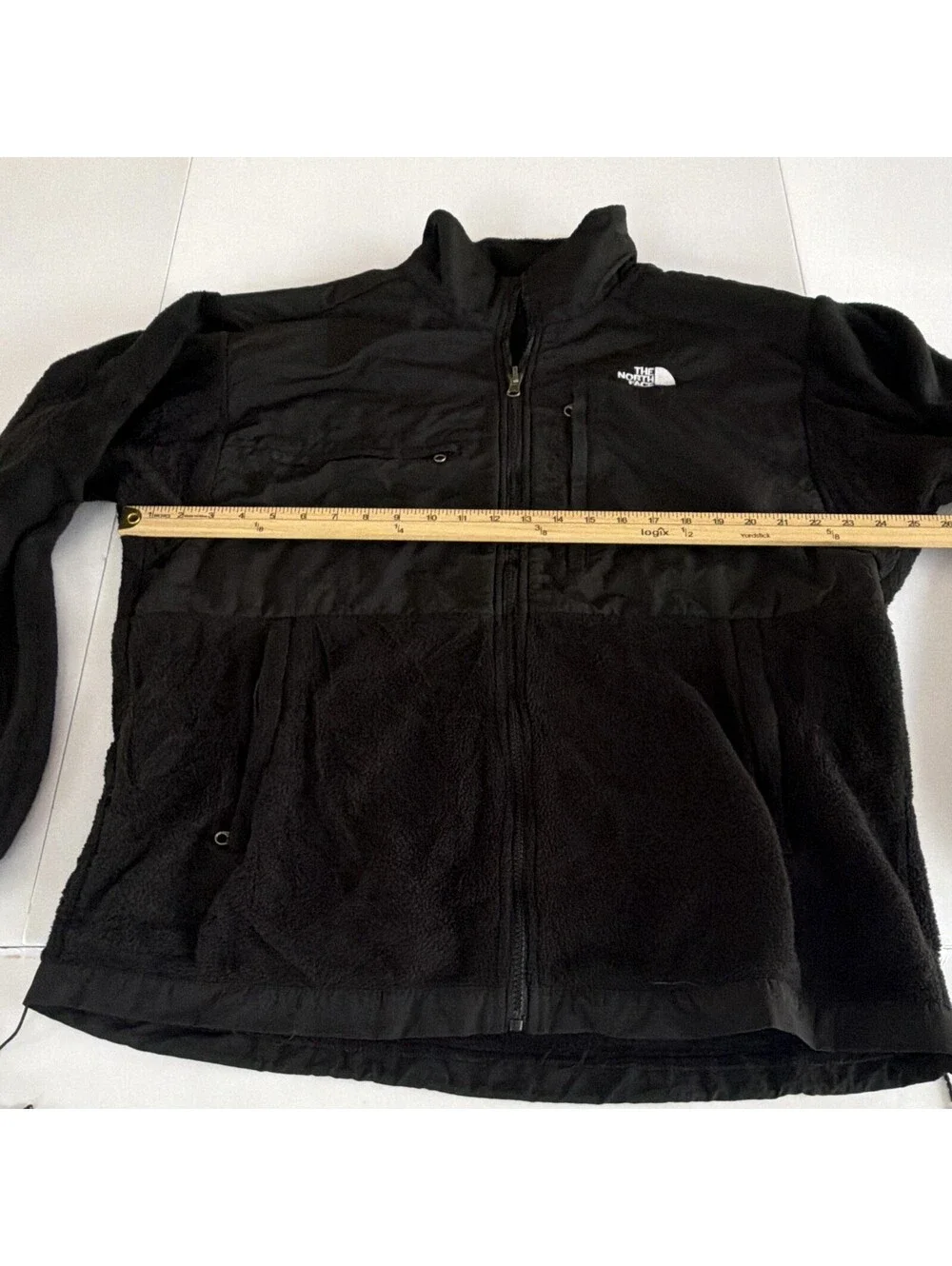 The North Face Men’s Black Solid Full Zip Stand-Up Collar Logo Jacket Size XL